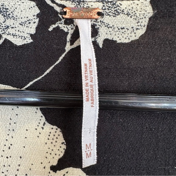 Free People French Quarter Floral Ruffle Wrap Mini Dress M - Picture 9 of 11